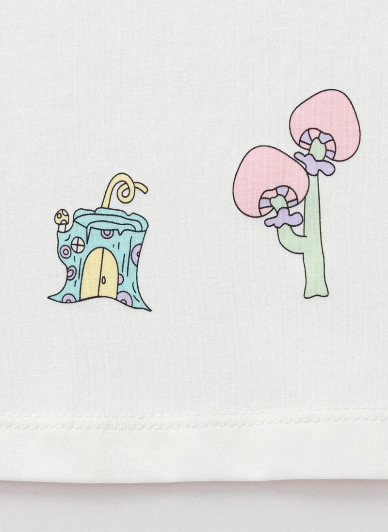 Balabala White Toddler Girls Round v-neck long-sleeved T-shirt for Women | Best Price UAE